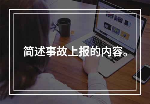 简述事故上报的内容。