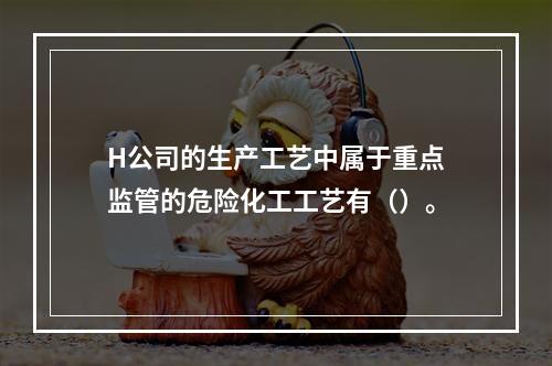 H公司的生产工艺中属于重点监管的危险化工工艺有（）。