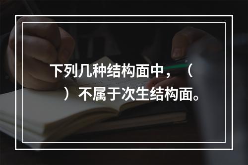 下列几种结构面中，（　　）不属于次生结构面。