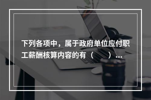 下列各项中，属于政府单位应付职工薪酬核算内容的有（　　）。