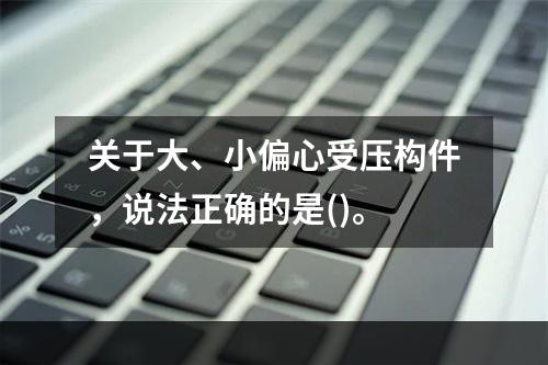 关于大、小偏心受压构件，说法正确的是()。