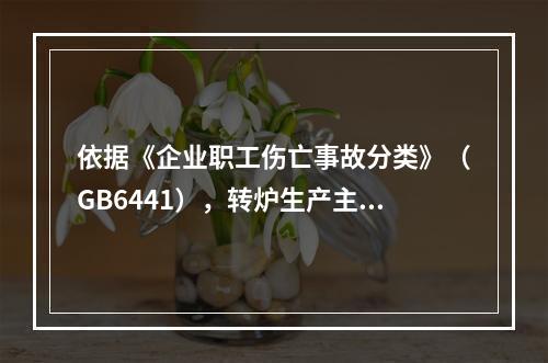 依据《企业职工伤亡事故分类》（GB6441），转炉生产主要事