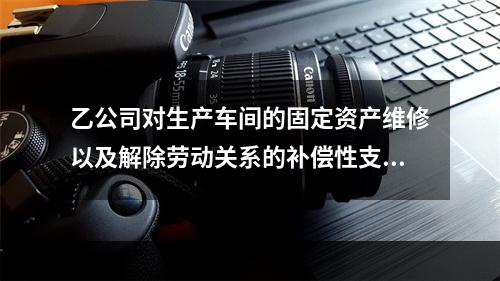 乙公司对生产车间的固定资产维修以及解除劳动关系的补偿性支出，