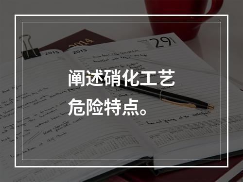 阐述硝化工艺危险特点。