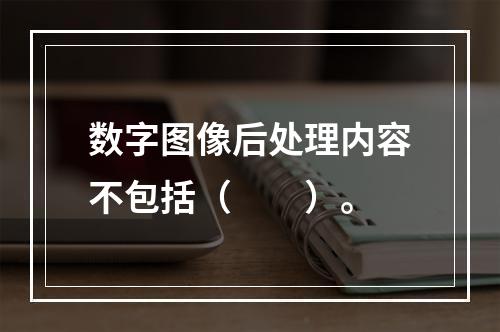 数字图像后处理内容不包括（　　）。