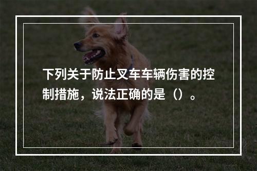 下列关于防止叉车车辆伤害的控制措施，说法正确的是（）。