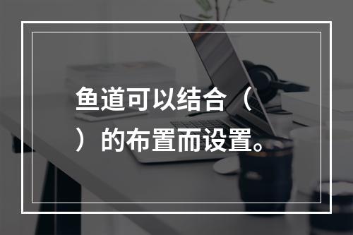 鱼道可以结合（　　）的布置而设置。