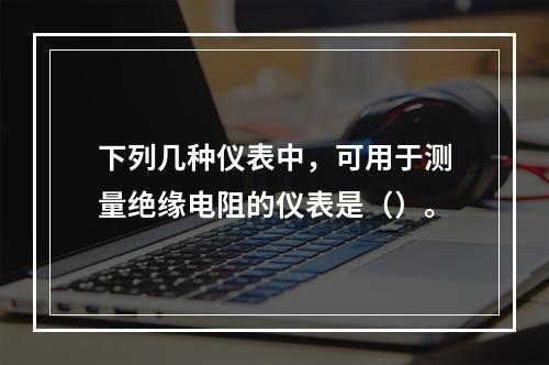 下列几种仪表中，可用于测量绝缘电阻的仪表是（）。