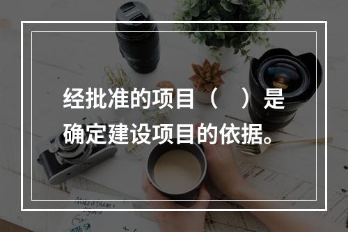 经批准的项目（　）是确定建设项目的依据。