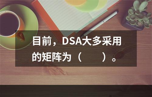 目前，DSA大多采用的矩阵为（　　）。