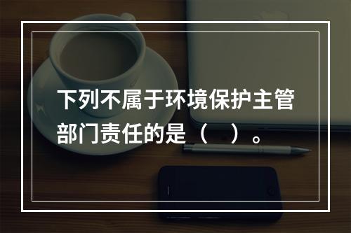 下列不属于环境保护主管部门责任的是（　）。