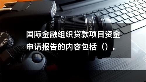 国际金融组织贷款项目资金申请报告的内容包括（）。