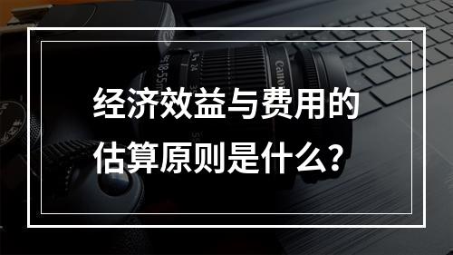 经济效益与费用的估算原则是什么？