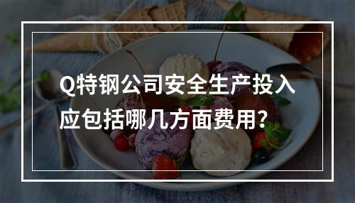 Q特钢公司安全生产投入应包括哪几方面费用？