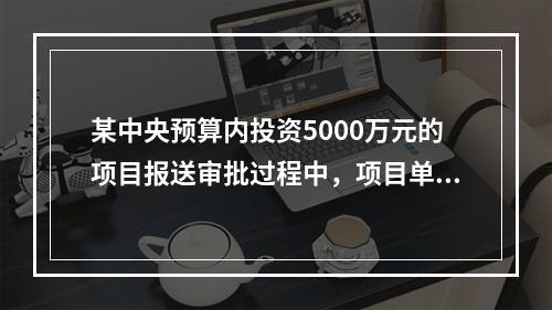 某中央预算内投资5000万元的项目报送审批过程中，项目单位应