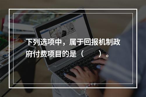 下列选项中，属于回报机制政府付费项目的是（　　）。