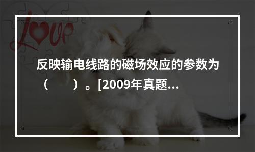 反映输电线路的磁场效应的参数为（　　）。[2009年真题]