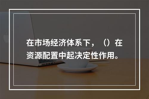 在市场经济体系下，（）在资源配置中起决定性作用。