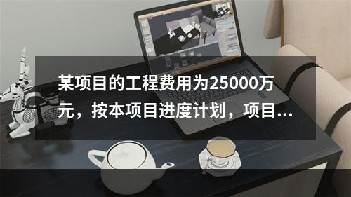 某项目的工程费用为25000万元，按本项目进度计划，项目建设