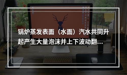 锅炉蒸发表面（水面）汽水共同升起产生大量泡沫并上下波动翻腾的