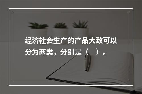 经济社会生产的产品大致可以分为两类，分别是（　）。