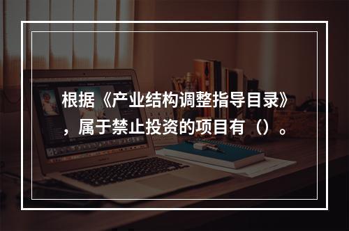 根据《产业结构调整指导目录》，属于禁止投资的项目有（）。