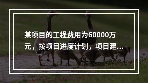 某项目的工程费用为60000万元，按项目进度计划，项目建设期