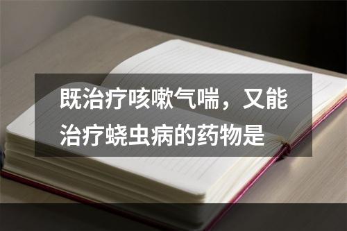 既治疗咳嗽气喘，又能治疗蛲虫病的药物是