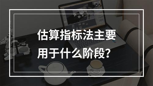 估算指标法主要用于什么阶段？