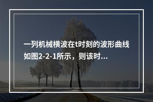 一列机械横波在t时刻的波形曲线如图2-2-1所示，则该时刻