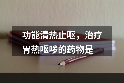 功能清热止呕，治疗胃热呕哕的药物是