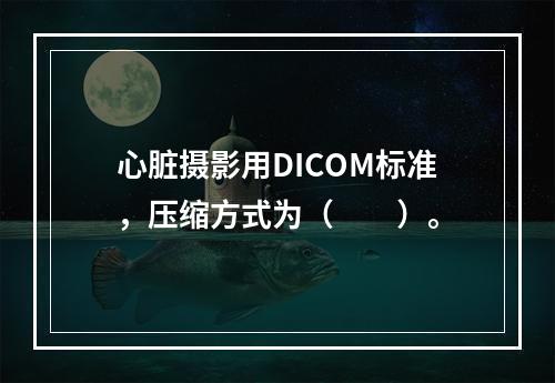 心脏摄影用DICOM标准，压缩方式为（　　）。