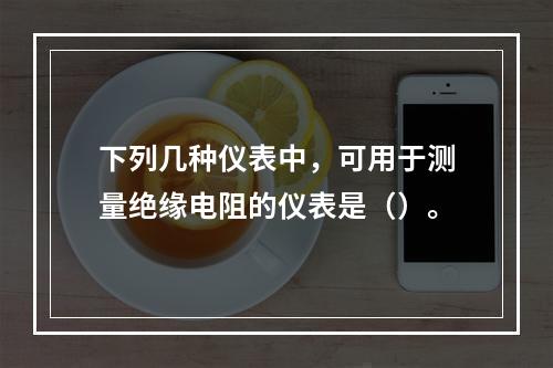 下列几种仪表中，可用于测量绝缘电阻的仪表是（）。