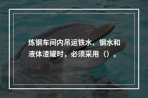 炼钢车间内吊运铁水、钢水和液体渣罐时，必须采用（）。