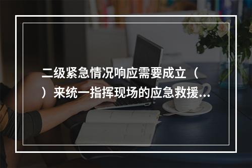 二级紧急情况响应需要成立（　　）来统一指挥现场的应急救援行