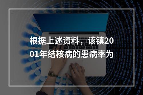 根据上述资料，该镇2001年结核病的患病率为