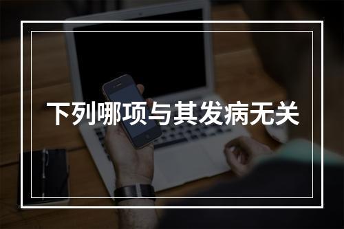 下列哪项与其发病无关