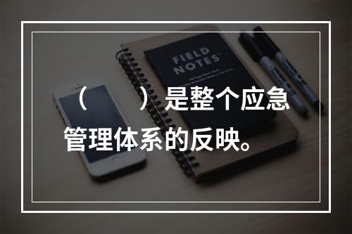 （　　）是整个应急管理体系的反映。