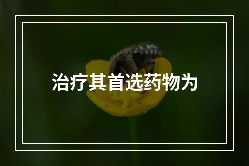 治疗其首选药物为