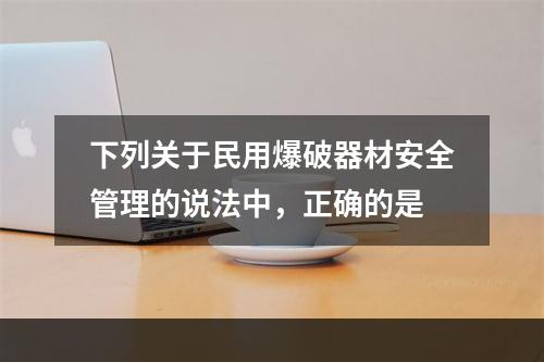 下列关于民用爆破器材安全管理的说法中，正确的是