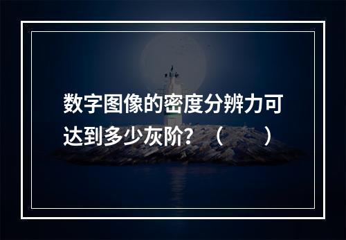 数字图像的密度分辨力可达到多少灰阶？（　　）