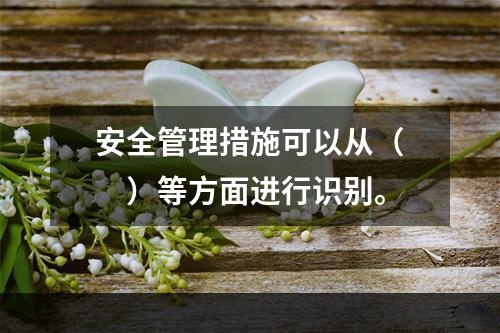 安全管理措施可以从（　　）等方面进行识别。