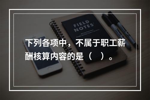 下列各项中，不属于职工薪酬核算内容的是（　）。