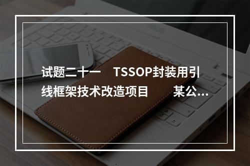 试题二十一　TSSOP封装用引线框架技术改造项目　　某公司主