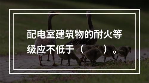 配电室建筑物的耐火等级应不低于（　　）。