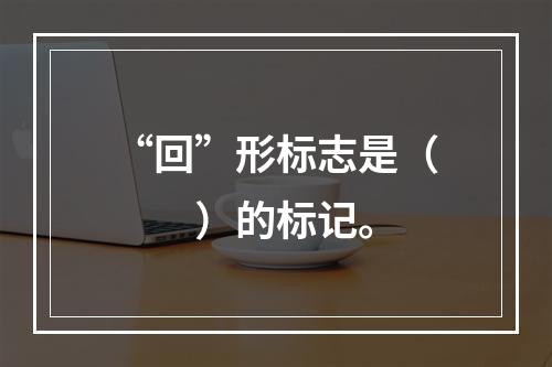 “回”形标志是（　　）的标记。