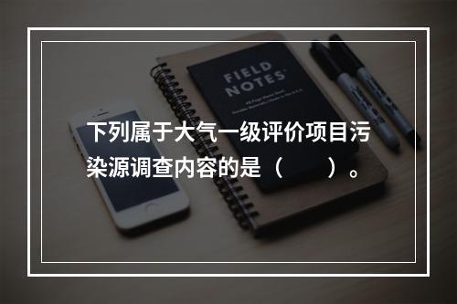 下列属于大气一级评价项目污染源调查内容的是（　　）。