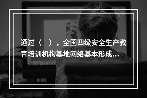 通过（　），全国四级安全生产教育培训机构基地网络基本形成。