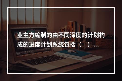 业主方编制的由不同深度的计划构成的进度计划系统包括（　）。