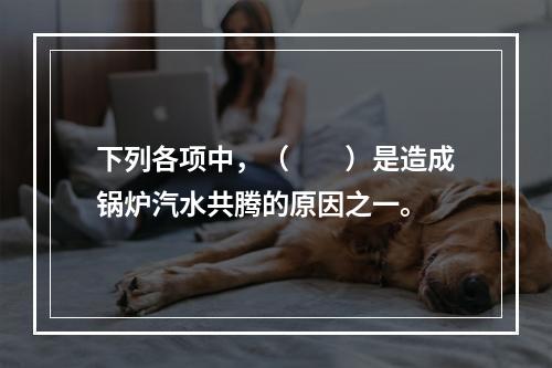 下列各项中，（　　）是造成锅炉汽水共腾的原因之一。